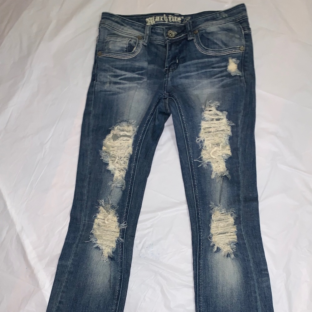 Rue 21 Flare Distressed Jeans NWOT